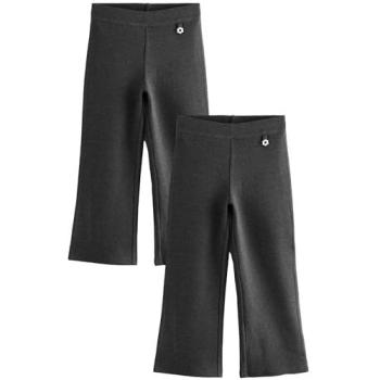 Next Mädchen Bootcut-Schulhosen in Anthrazit (2er-Pack)