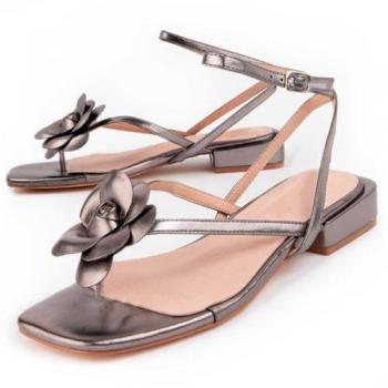 Mireá 3 Gris: Sandalia Casual para Mujer
