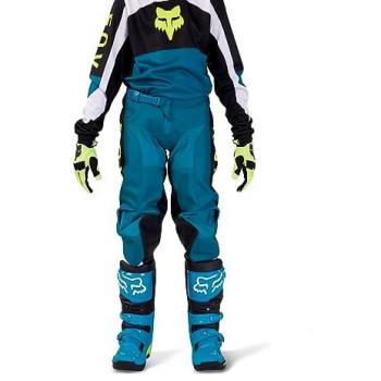 Pantaloni Fox 180 Nitro Motocross Giovani Nero Bianco Verde Blu 26