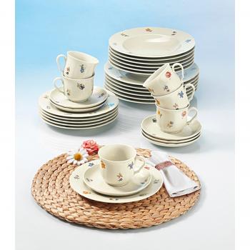Seltmann Weiden Marieluise – 18‑teiliges Elfenbeinkaffeeservice