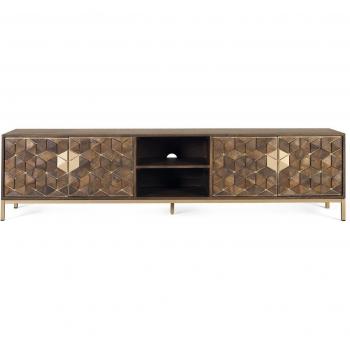 TV Mobile Elegante in Legno Mango