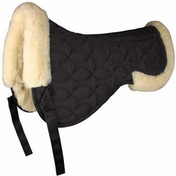 Dual-Texture Full Saddle Pad – Black / Nature