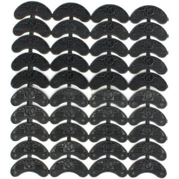 Gummi Hackenretter Kappen für Schuhe, 40 Stück, Größe: 56x24x3,1 MM