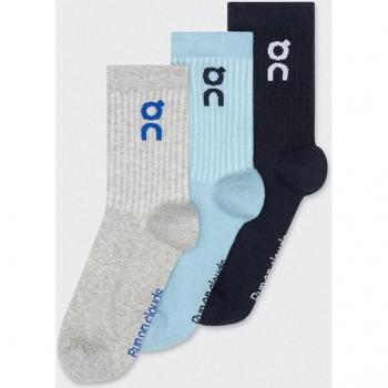 On Logo Sock High 3 Pares Unisex