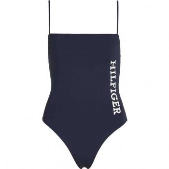 Maillot Bleu Marine Tommy Hilfiger Monotype Femme XL