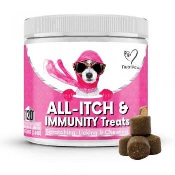 All-Itch Immunity Treats For Dogs Soothe Itchy Paws Eyes Ears Skin Stop Itching