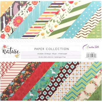 Pack de 20 feuilles de papier Scrapbooking 12 pouces, motif décoratif, 305x305mm