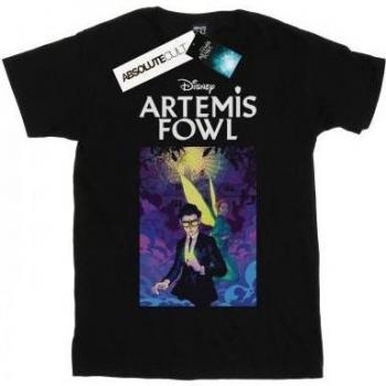 Disney Men's Artemis Fowl Book Cover T-Shirt L black