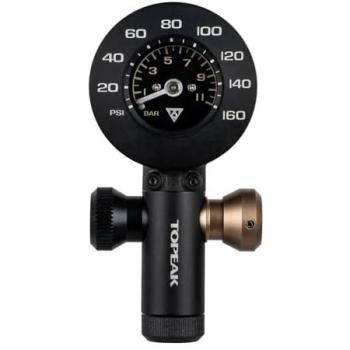 Fahrrad-CO₂‑Pumpe Topeaks AirBooster G+ mit Druckmesser