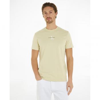 Camiseta manga corta hombre de algodón con monograma Calvin Klein Jeans