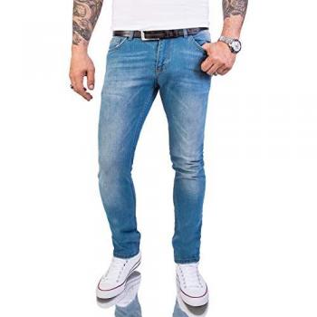 Rock Creek Slim-Fit Jeans in Blau 40W/32L