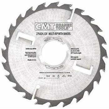 Corte Preciso CMT Sierra Múltiple Dentada 250x3.2x80 Z20+4 ATB