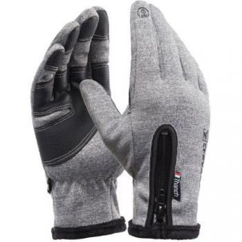 Dicke, warme Motorradhandschuhe mit Reißverschluss