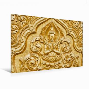 Calvendo Textil-Leinwand 120 x 80 cm – Quer-Format, ANG Vuong Pagode (Tra Vinh, Vietnam) – Print by Martin Ristl