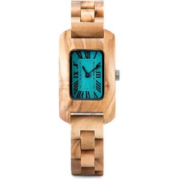 Luxus-Damen-Uhr Bo Bo Vogel Holzkonstruktion – Wasserdicht, Quarz, groß