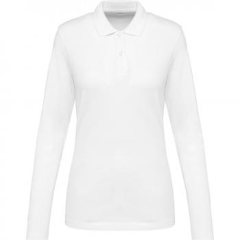 Kariban Frauenlangarm-Polo Suprima Premium Weiß XL