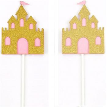 Set “Glitter Cupcake” Stuzzicadenti Oro Rosato
