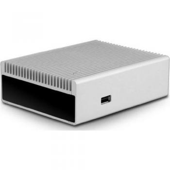 Intel NUC Case, Streacom ST‑NC1S‑CK, Silver Aluminium Finish