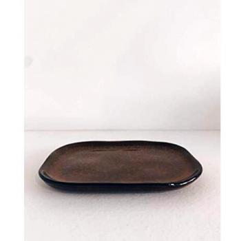 Classic Merci Ocre‑Brown Dish – 14.5 cm