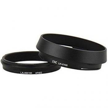 Bague d'adaptation avec pare-soleil JJC pour Fujifilm X100, X100S et X100T, équivalente à LH-X100/AR-X100 de Fuji