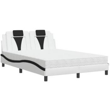 VidaXL Doppelbett mit Matratze 120x200 cm Kunstleder