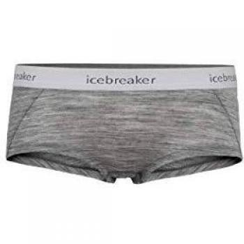 Icebreaker Merino Damen Sprite Hot Pant, Metro Heather, XS