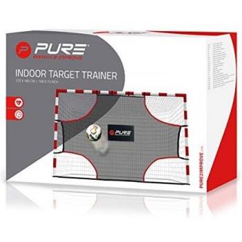 Training‑Netz Pure 2Improve für Ballsport – 275 × 200 cm, Grau/Rot