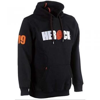 Herock Enki Sweater mit Kapuze, XL, Schwarz – Modell 23MSW1202