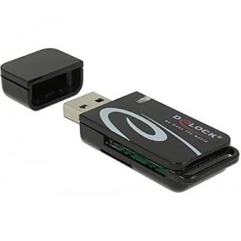 Mini Lecteur de cartes USB 2.0 Delock avec fente SD et Micro‑SD