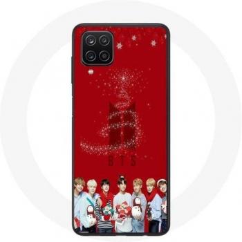 BTS Red Background Samsung A42 5G Schutzhülle – Weihnachten 2023