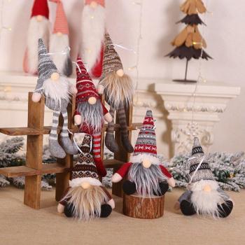 Faceless Gnome Christmas Tree Pendant