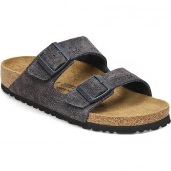 Birkenstock Arizona Sandales Cuir Suédé Gris Taille 36