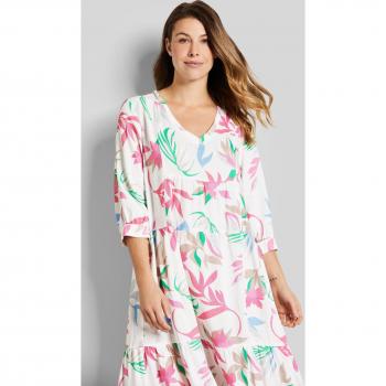Bugatti Weißes Sommerkleid mit V-Ausschnitt