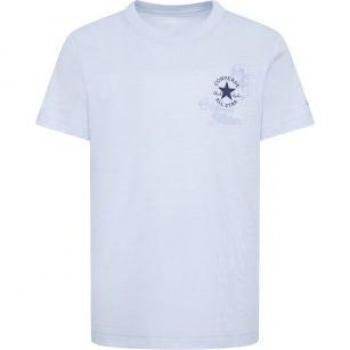 Kinder T-Shirt CONVERSE Front Back Logo blau