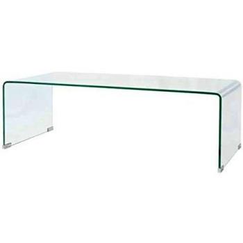 VidaXL Clear Tempered Glass Coffee Table 98x45x30 cm