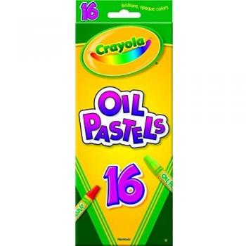 CRAYOLA Non-Toxic Jumbo Oil Pastels, Assorted Colors, 16 Count
