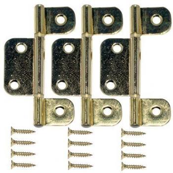 Set di Cerniere a Lamelle in Acciaio, 81 x 22 mm