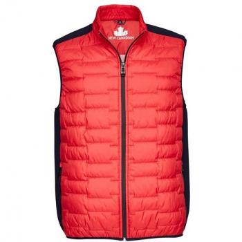 Neue NEW CANADIAN Herren‑Steppweste S Rot, kurz, wasserabweisend, sportlich