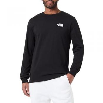 Camisa Montañera The North Face Red Box en Negro y Blanco (Manga Larga)