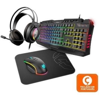 Teclado NOX Krom Kritic RGB Rainbow Gaming Kit PT