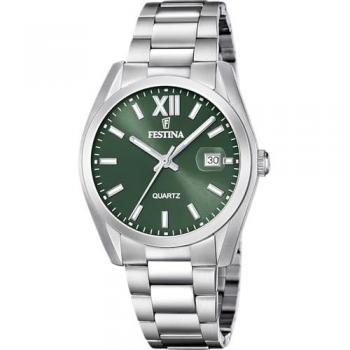 Festina F20707/5 Herren Quarzuhr mit grünem Ziffernblatt
