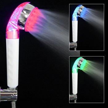 Yuver Kit Doccia a 3 Modalità con LED RGB e Sensore di Temperatura Integrato