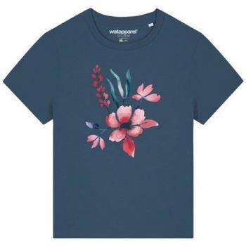 Watapparel T-Shirt mit Wasserfarbenblume 01