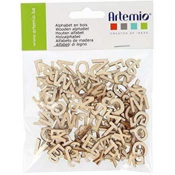 Lettres en bois 5 cm 160 pièces