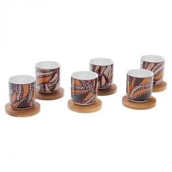 Pack 6 tasses Expresso Bettina Amadeus en porcelaine