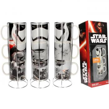 Juego de 3 tazas apilables Stormtroopers Star Wars EP7