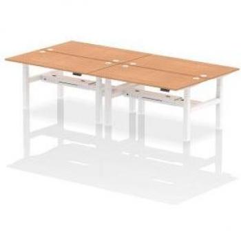 Dynamic Air Back-to-Back W1600 x D800mm Height Adjustable Sit Stand 4 Person Bench Desk
