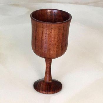 Solid Wood Round Wine Cup