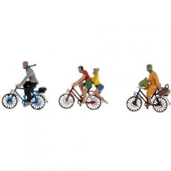 NOCH H0 Scale Painted Cyclist