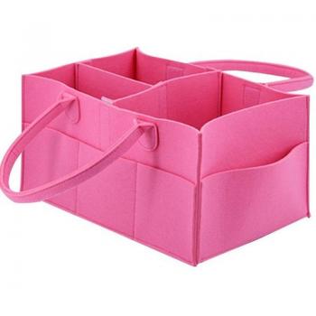 Felt Cosmetic and Diaper Bag